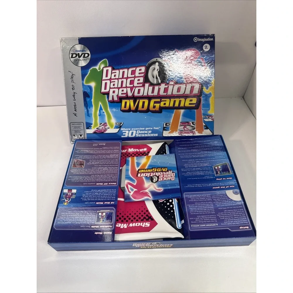 Dance Dance Revolution DVD Game 2006 30 Dance Sessions DDR Complete Ages 5 & Up